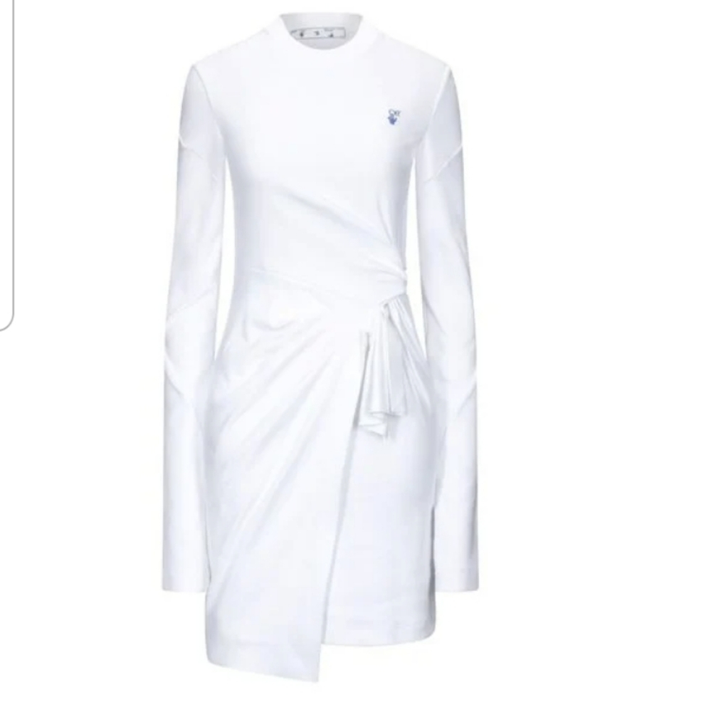 Off-White Virgil Abloh White Long Sleeve Dress Size 4